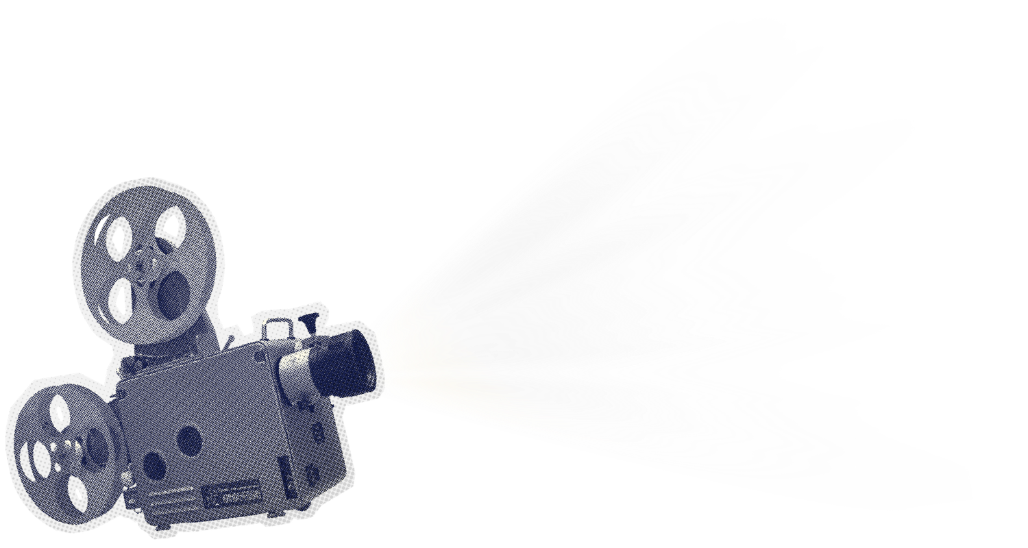 Proyector y luz de cine